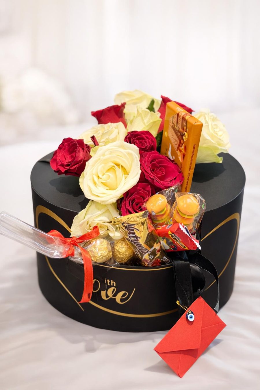 Çikolatalı gül kutusu